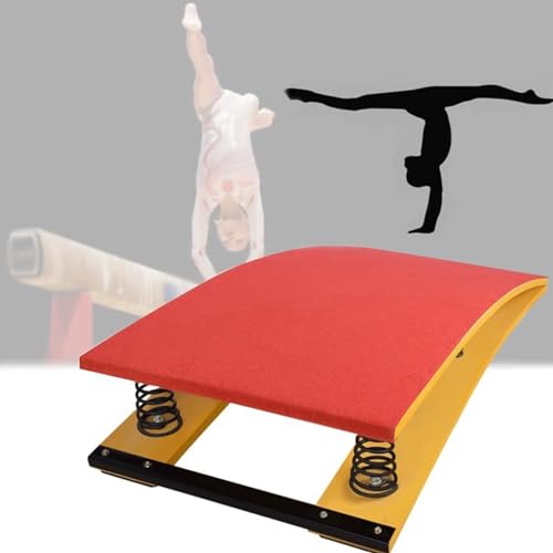 Gebogenes Federbrett für große Kinder, Junior-Gymnastik-Springbrett für große Kinder, Junior-Gymnastik-Springbrett für Tresor, Mini-Trampolin, für Schule, Zuhause, Fitnessstudio, Bar, Keller ()