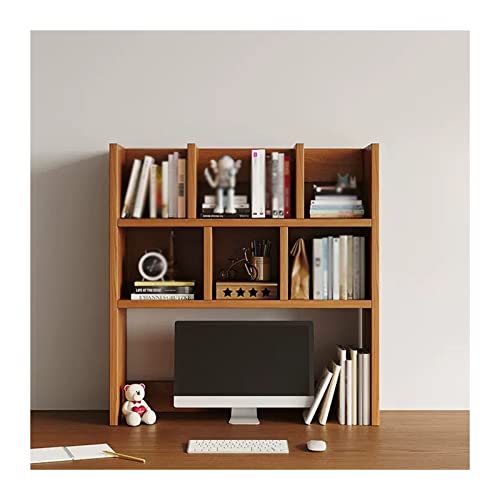 QYZUJIKL Bücherregal Bücherregal Desktop-Organizer Lagerregal Free Style Display Bücherregal, Holz-Arbeitsplatte Bücherregal für Büro, Küche, Badezimmer für Wohnzimmer, Home Office