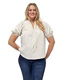 Peppercorn Women's Emala Blouse, Almond Milk Striped, XXL