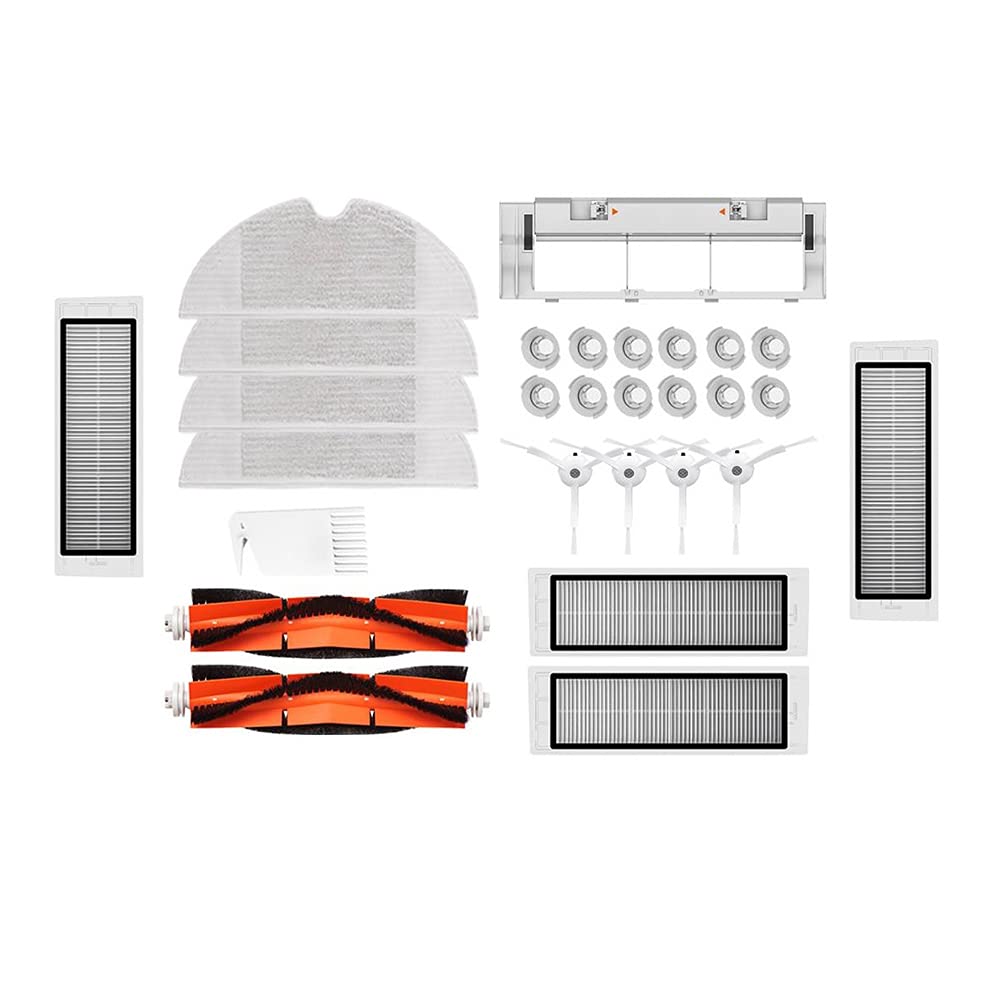 Knadgbft Hauptbürste/Seitenbürste/HEPA-Filtermopps für 1S/Rockbot S6/S5/S60/S50/S55/E25, Staubsaugerteile Zubehör