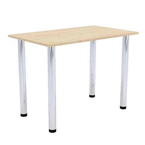 AKKE Esszimmertisch 100 cm x 40 cm Esstisch Kleiner Tisch Küchentisch Schreibtisch Dining Table Esszimmermöbel Chrombeine