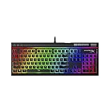 HyperX Alloy Elite 2 - Mechanische Gaming Tastatur, Software-gesteuertes Licht & Makro Anpassung, ABS Pudding Keycaps, Media Controls, RGB LED Backlit Linearer Schalter HyperX rot, QWERTY