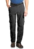 Maier Sports Tajo 2, Herren Wanderhose, Wasserabweisende Outdoorhose für Trekking und Hiking, Praktische Zipp-off-Funktion, PFC-frei, mSTRETCH pro 4 & Dryprotec, Schwarz, 56 (W39/40/L32)