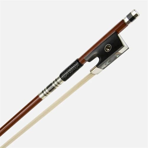 Instrumentenbogen Professioneller Violinbogen Aus Rotem Sandelholz Runder Stab Pariser Auge Ebenholzfrosch 4/4-1/8 Größen Erhältlich(4-4 Size)