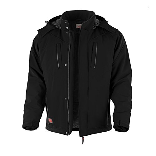 Qualitex Pro Softshelljacke (Schwarz, XXL)