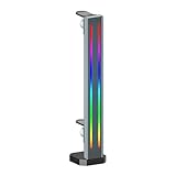 Qsvbeeqj Vertikaler RGB Grafikkartenständer Aus Aluminiumlegierung GPU Integrierter ARGB Streifen Verstellbare Länge Und Höhe Stützrahmen