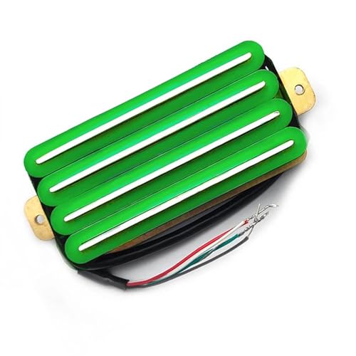 E-Gitarre High Output Track Type Four Coil Humbucker Pickup Zubehör e gitarren tonabnehmer (Color : Green)