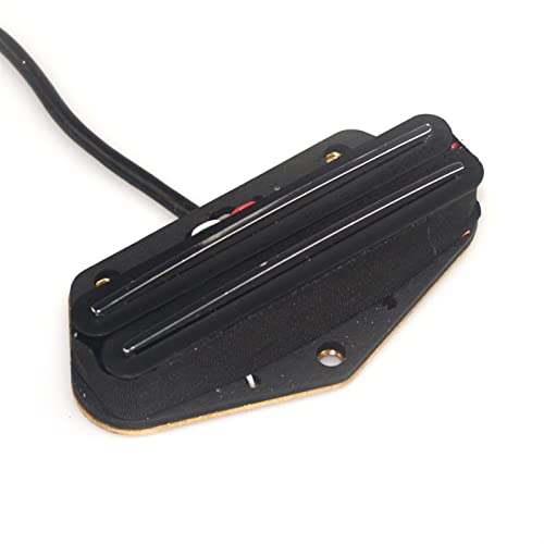 ZENGXUE Schwarze Farbe E-Gitarre Dual Schiene Stil Bridge Pickup Keramik Bridge Pickup Vier Counduspusion Mit Schild Humbucker Tonabnehmer Set (Color : Black)