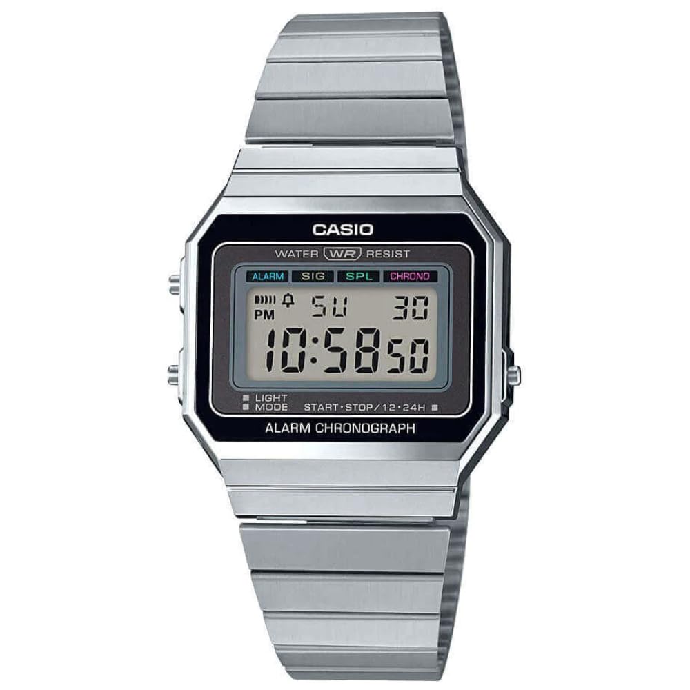 Casio Damen Uhr A700WE-1AEF, Silber