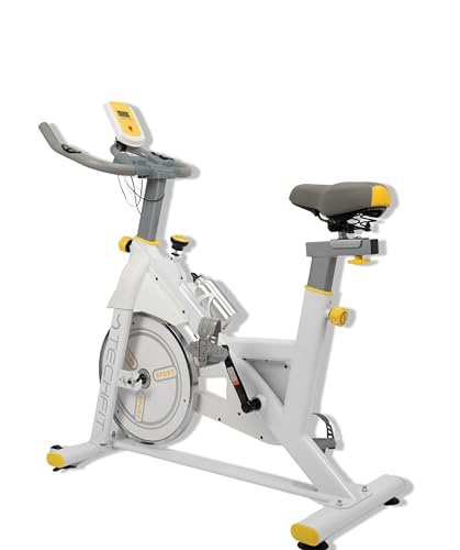 TechFit Heimtrainer Bike mit 8 kg Schwungrad, Heimtrainer mit magnetischer Widerstandseinstellung, LCD, Tablet-Halterung und Trinkflasche