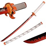 Sword Warrior Demon Schwert 104cm aus Holz Spata-Rengoku Kyoujurou Katana aus japanischem Holz Anime Cosplay Schwert