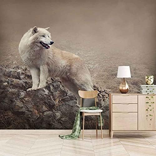 Steppentier Wolf 3D Tapeten Wanddekoration Fototapete Sofas Wohnzimmer Wandbild Schlafzimmer-430cm×300cm