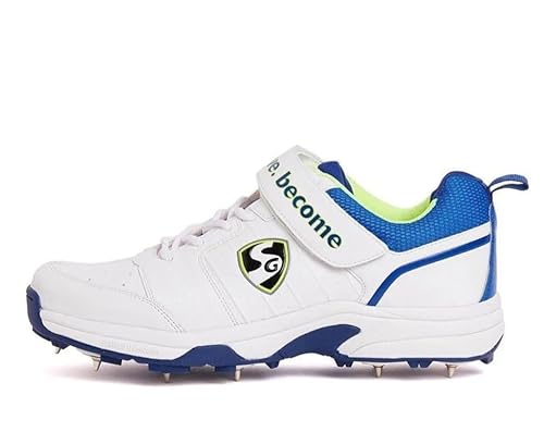 SG Herren Sierra 2.0 Cricketschuhe, Blue/Lime, 43 EU