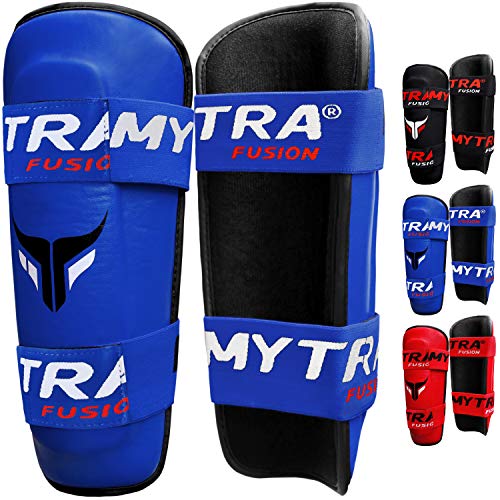 Mytra fusion shin pad Shin Guard Shin Protector for Training Protection & Workout (Blue, X-Small)