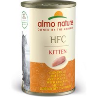 Sparpaket Almo Nature HFC Natural 24 x 140 g - Kitten Huhn