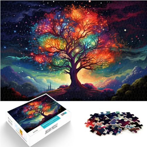 Puzzle für Fantasy-Universum, Baumkunst, lustige Puzzles für Erwachsene, 1000-teiliges Holzpuzzle, Geburtstagsgeschenk, Geschenke für oder, Wandkunst, 1000 Stück (50 x 75 cm)