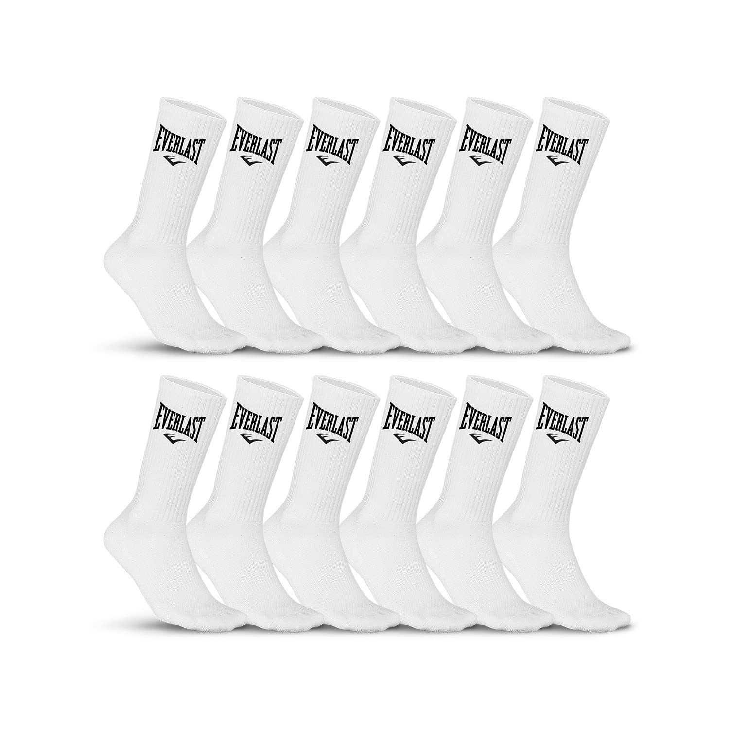 Socken Herren Atmungsaktiv, Sportsocken Herren, Angenehm, Hypoallergen (12er Pack), Weiss, 39/42