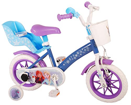 albri Babys (Jungen) Kinderfahrrad von Frozen 12 Zoll mit seitlichen Stabilisatoren und Halterungen, hellblau, Piccola