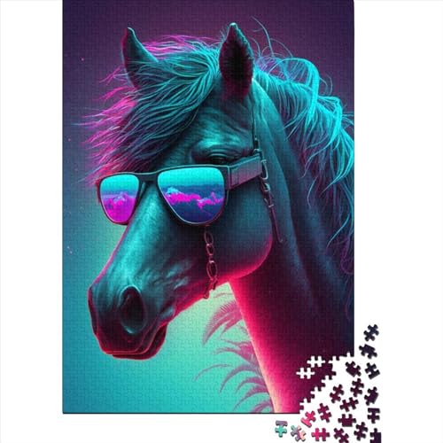 Horsewave Puzzles für Erwachsene und Jugendliche, 1000 Teile, für Erwachsene, schwierige Puzzles, Spielspielzeug für Erwachsene, Familienpuzzles, Geschenk (Größe: 75 x 50 cm)