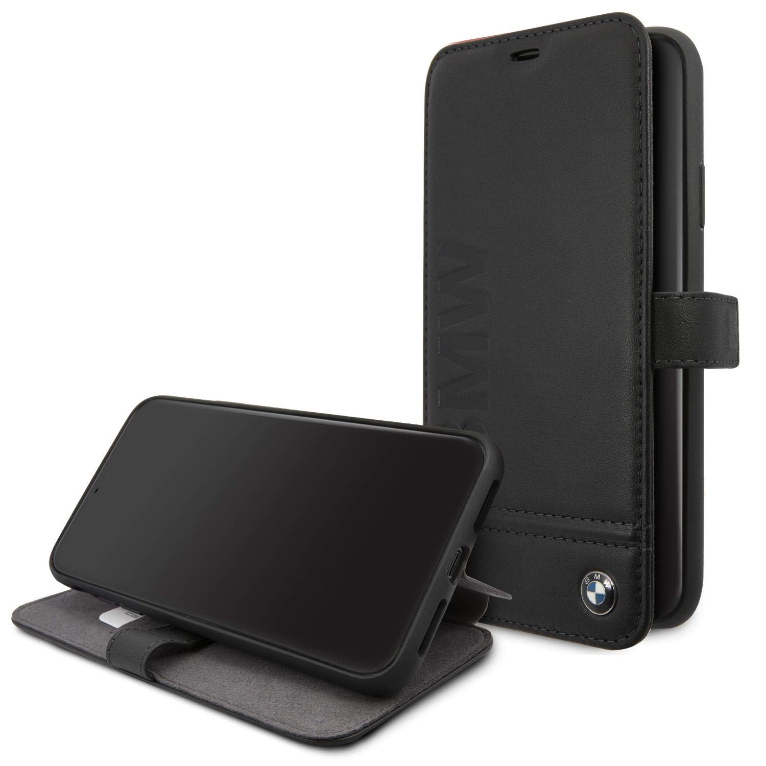 BMW Book Case Logo Imprint Black Schutzhülle für iPhone 11 Pro Max