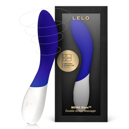 LELO MONA WAVE G-Punkt Vibrator, Midnight Blue - Sex Massager für Frauen 12 Vibrationsmuster (1 Jahr Garantie)