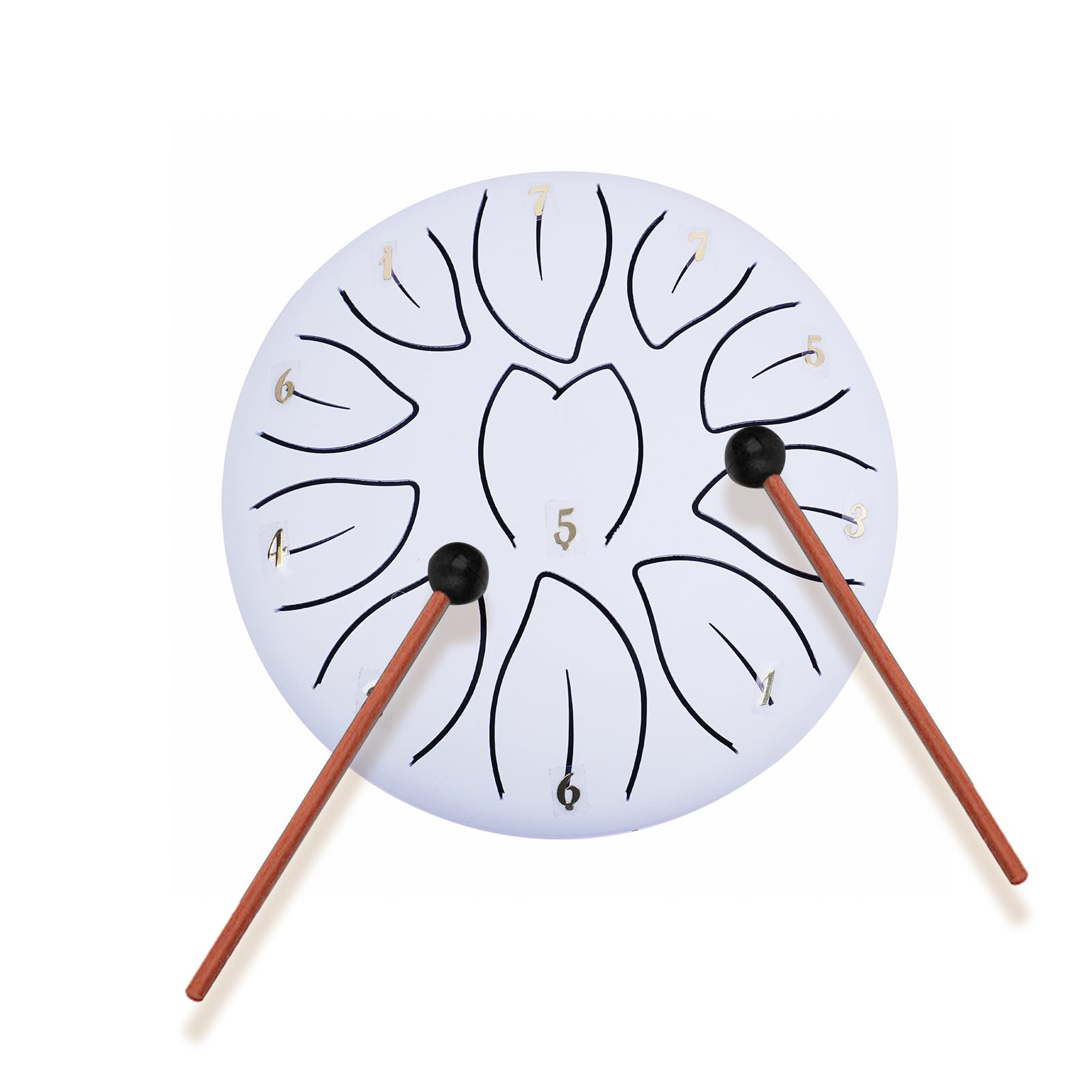 Steel Tongue Drum | Wasserdichte Regentrommel | Stahlzunge Outdoor Regentrommel Kleine Größe Musikinstrumente Ausrüstung für Yoga, Meditation, Musikerziehung, Unterhaltung und künstlerische