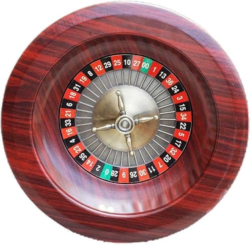 Holz-Roulette-Rad, 12-Zoll-Digital-Zifferblatt, tragbares Multifunktions-Roulette-Brettspiel, Plattenspieler, Unterhaltung für Erwachsene, Roulette-Rad, 3