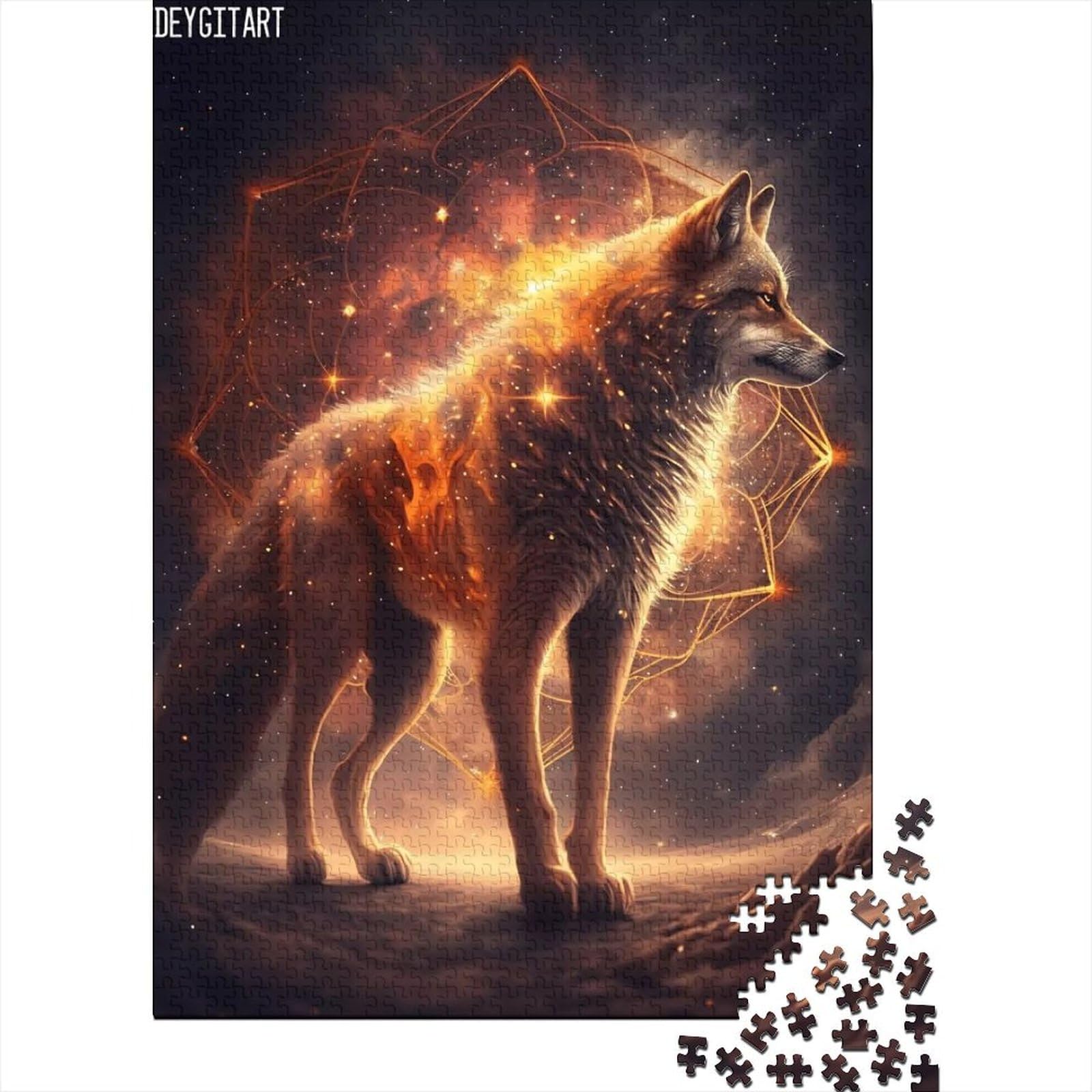 Magic Fox Puzzles Puzzles für Erwachsene und Teenager, 1000-teiliges Puzzle aus Holz, Puzzles für Erwachsene und Teenager, 75 x 50 cm