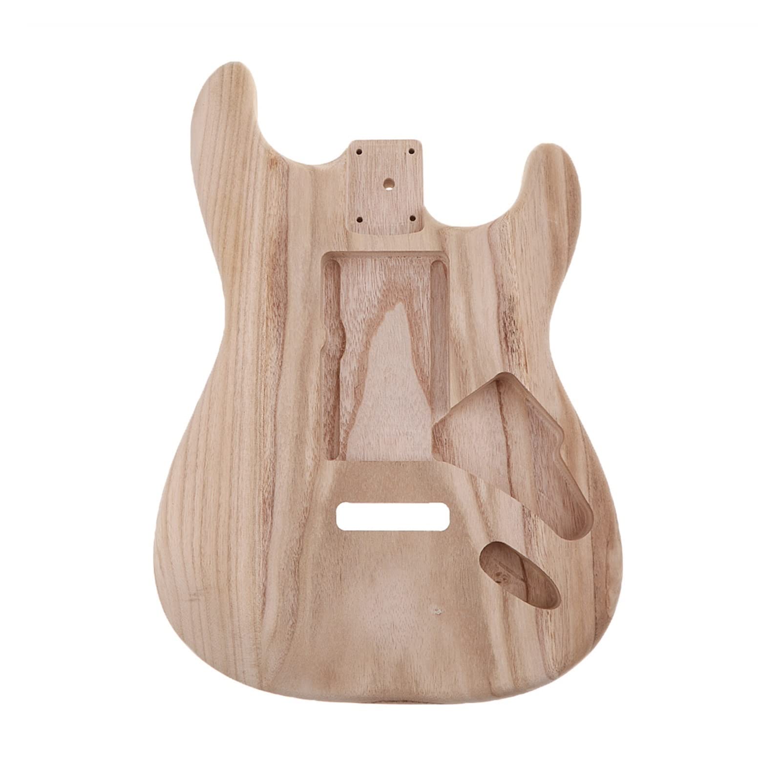 ALFAAL Gitarrenkörper Massivholz-E-Gitarre Unfertiger Körper Für Strat Stecken Gitarre DIY. Teile Gitarrenkörper