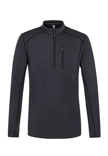 Protest Herren Oberteil Mit 1/4 Reißverschluss PRTKURANO Deep Grey L