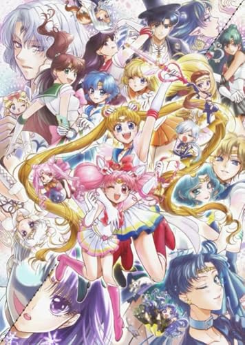 HfmQuisutron Jigsaw Puzzle 1000 Teile Animation Charakter Poster Tsukino Usagi Holzpuzzle Home Stressabbau Spiel Ty49Zw