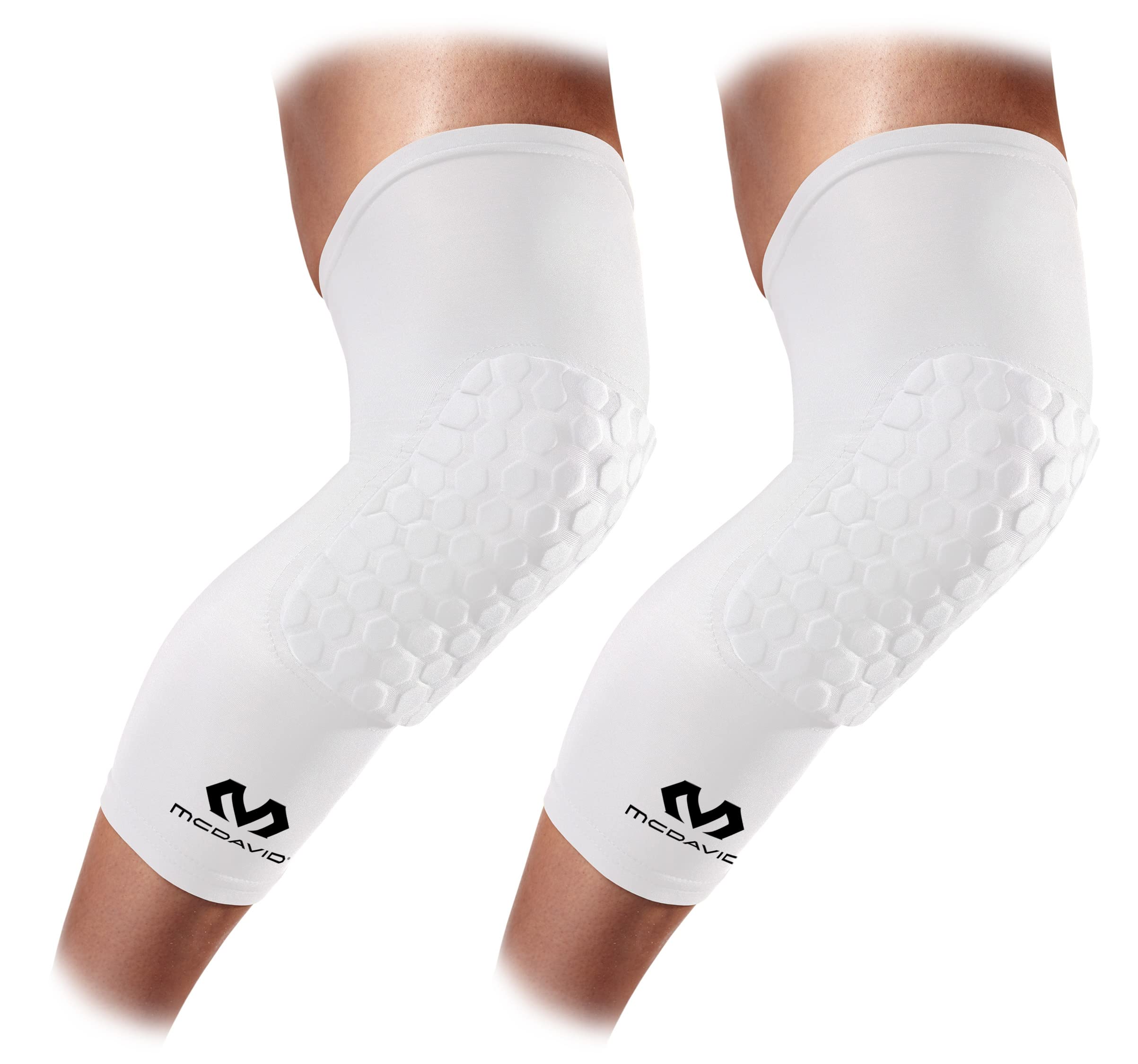 McDavid - 6446R - Kompressionsmanschette für das Knie - Hexpad - Unisex Erwachsene – Knieschoner-Manschette - Verhindert Stoßverletzungen - Sehr elastisch - Basketball-Kniehülse