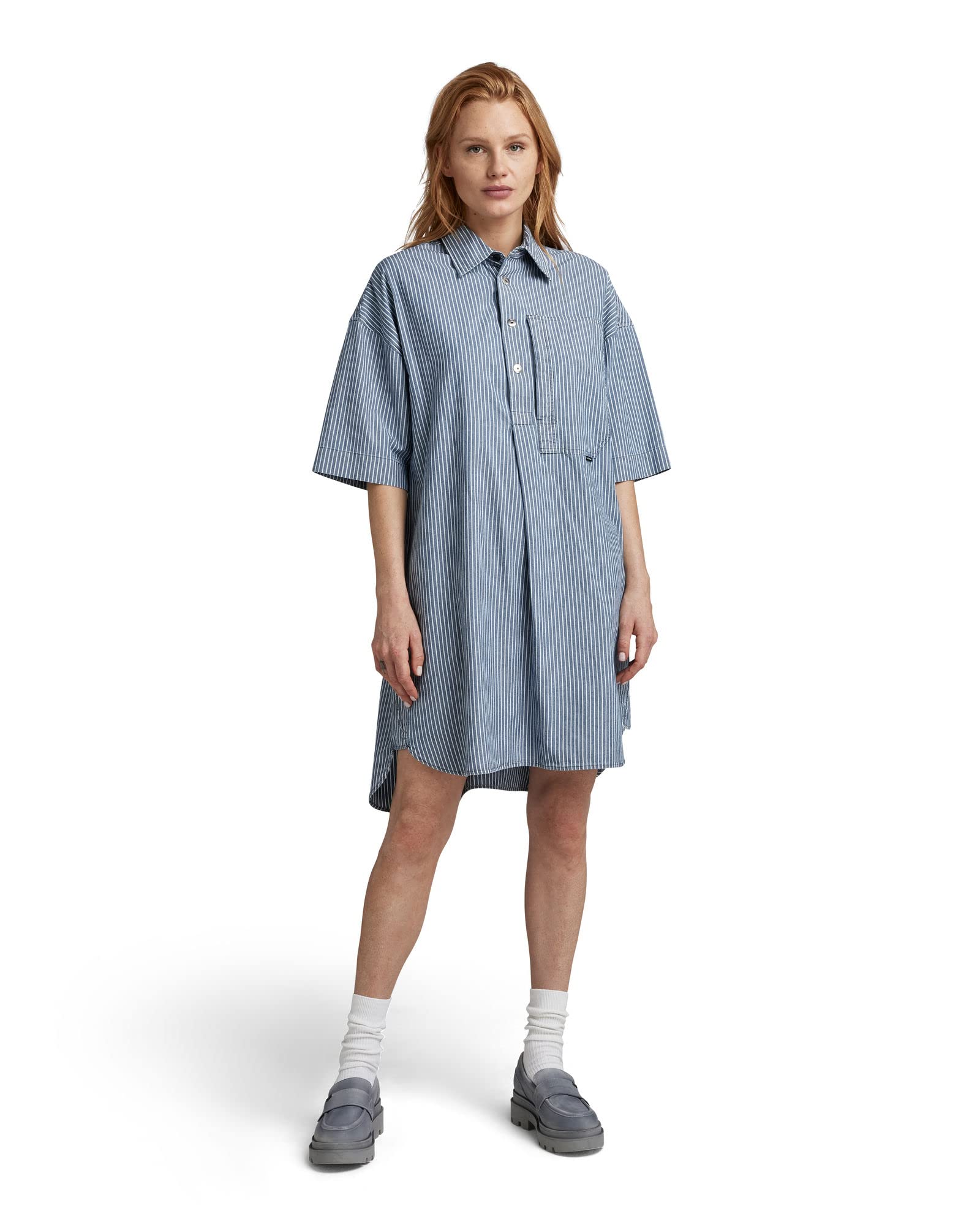 G-STAR RAW Damen Shirt Kleid 2.0, Mehrfarben (sun faded deck stripe D23219-D322-D934), M