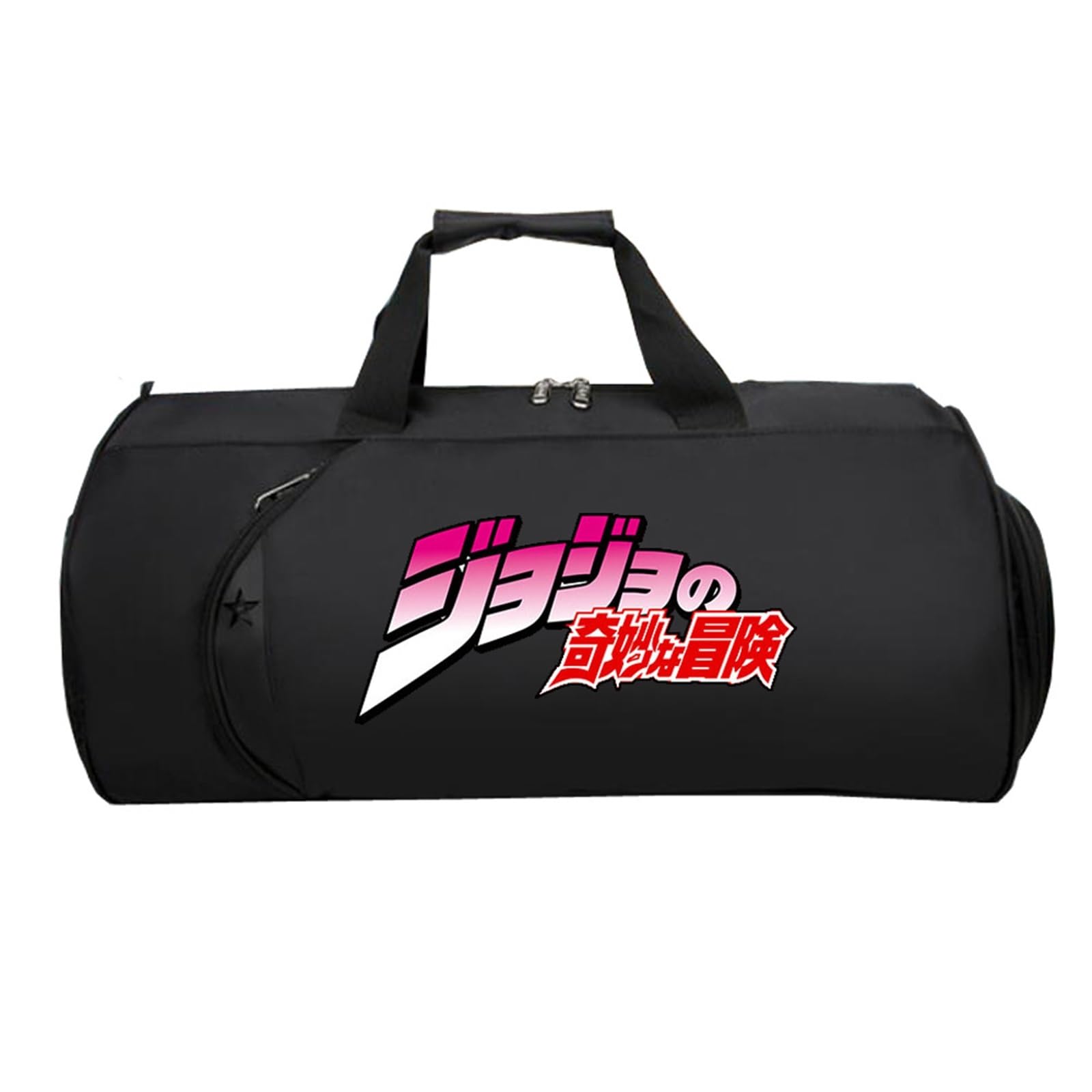 Jo-Jo's Bizar-re Adventu-re Sporttasche Klein, Groß Wasserdicht Sporttasche, HandgepäCk Unisex G.ym Wochenendtasche Flugzeug(Black 6)