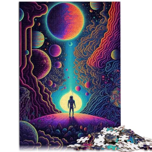 Puzzles Geschenk psychedelisch Puzzles 1000 Teile für Erwachsene Holzpuzzle Spielzeug Puzzles Lernspiele Stressabbau Puzzles 1000 Stück (50x75cm)