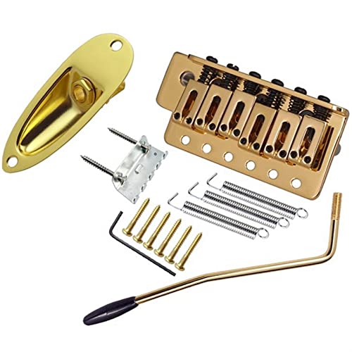 Gold Guitar Tremolo Bridge Arm Federn Mit Bootsbuchse Set Mit 100 PCs Gitarre Bass Pickguard Schrauben Gitarrebrücke