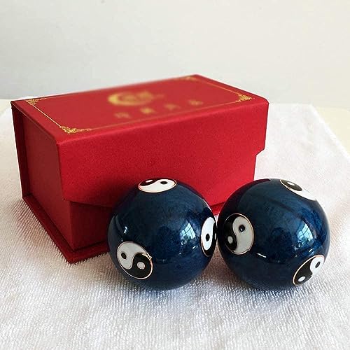 chinesische klangkugeln chinesische klangkugeln klein 2 Stück Baoding Ball Fitnessball Handmassageballklangkugeln(Color:a)