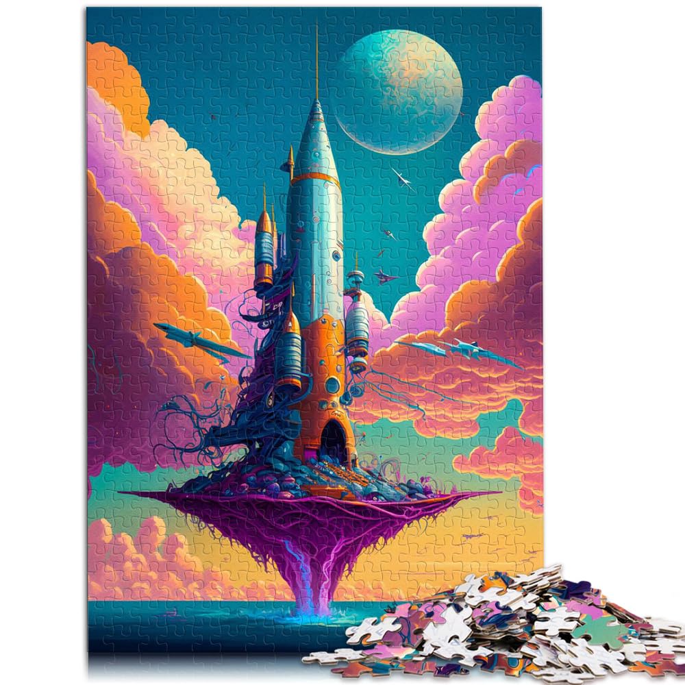 Puzzle für Amazing Rocket The Sea, 1000 Teile, Puzzle-Geschenke, Holzpuzzle, jedes Teil ist einzigartig – anspruchsvolles, unterhaltsames Familienspiel, 1000 Teile (50 x 75 cm)