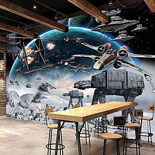 XLMING Cartoon Star Wars Kinder 3D Tapeten Home Esszimmer Sofa Schlafzimmer Wohnzimmer TV Hintergrund-430cm×300cm