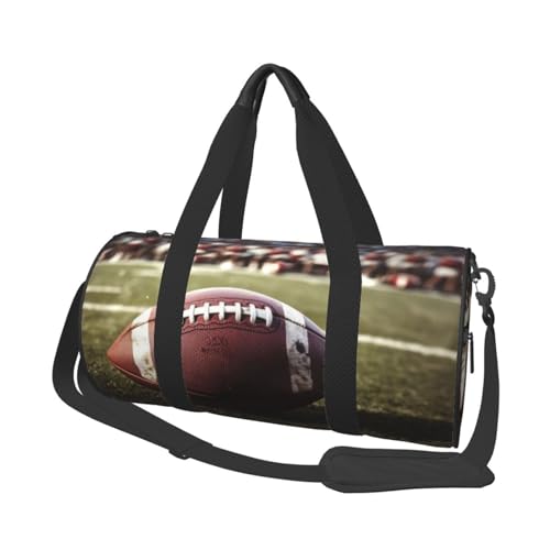 Robuste Reisetasche mit Engelsflügeln, geräumige und stilvolle Tasche für alle Ihre Reisebedürfnisse, American Football, Einheitsgröße