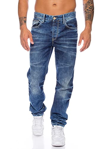 Cipo & Baxx Herren Jeans Hose im dezentem Design (as3, Waist_inseam, numeric_33, numeric_34)