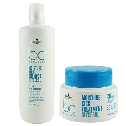 Schwarzkopf Bonacure Moisture Kick Shampoo 1000 ml und Treatment 200 ml