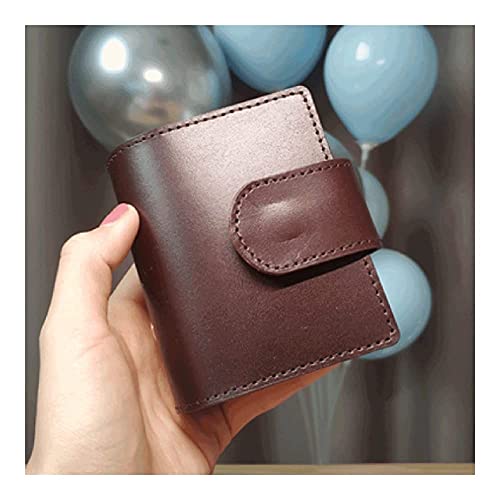 Taschenbuch Mini Journal, Notizbuch Mini-Notizbuch Taschentagebuch Kreative Mode Tragbares Loseblatt Leder Augenschutz Kleiner Notizblock Geschenk Z Journal(Coffee Color)