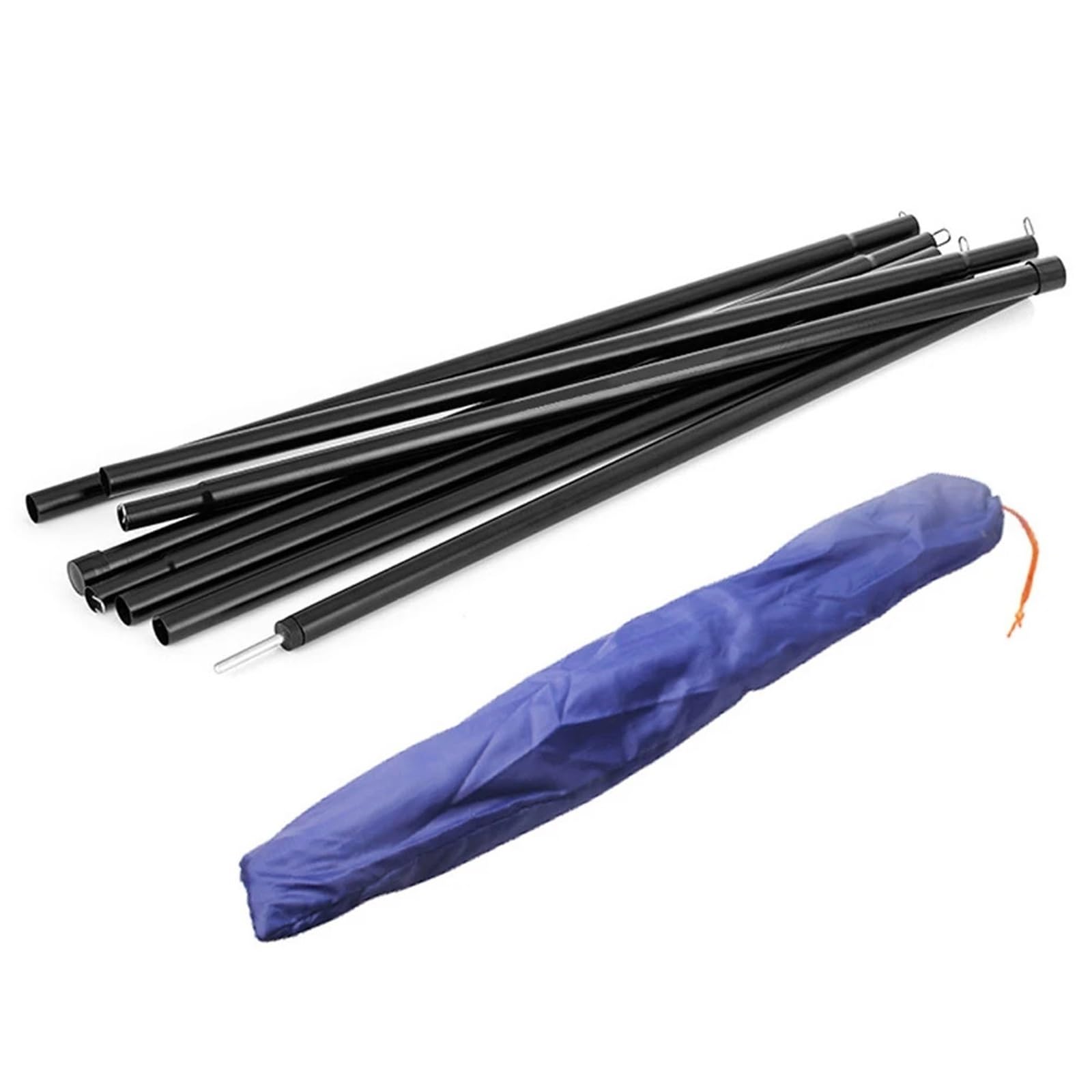 BFVAKBKYT Zelt Tarp Stangen Set, 2 Teile/Satz Zelt Stange 2Meter Camping Zelt Pole 16mm Zelt Stützstange Outdoor Camping Baldachin Markisen Rahmen Zubehör Wasserfest Segel Schatten Pole