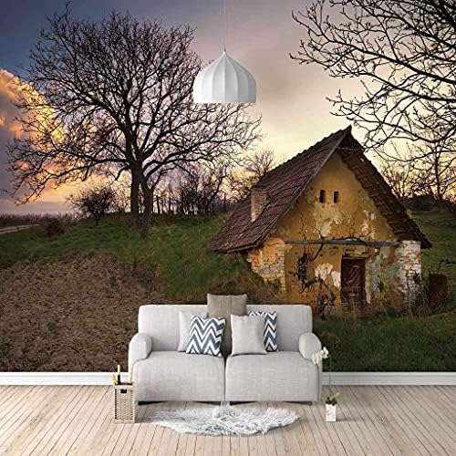 Vintage Shabby Cottage 3D Tapeten Wanddekoration Fototapete Sofas Wohnzimmer Wandbild Schlafzimmer-250cm×170cm