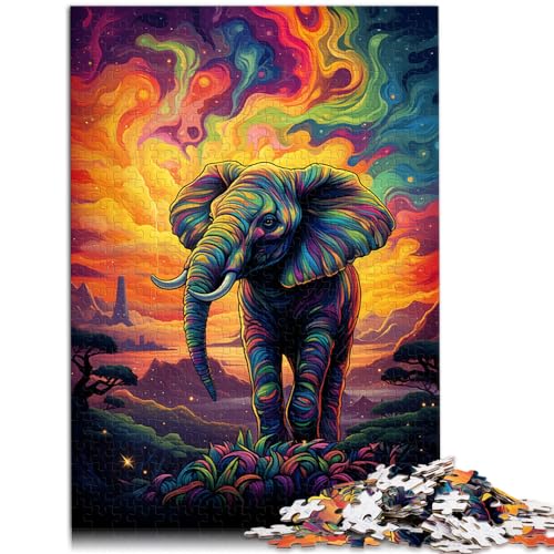 Spielgeschenk-Puzzle „Symphony of Elephants“ 1000-teiliges Holzpuzzle, lustige Aktivitäten zu Hause, Geburtstagsgeschenk, Reisegeschenke, 1000 Teile (50 x 75 cm)