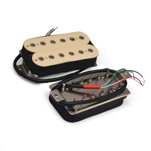 5 Humbucker Pickup Double Coil E-Gitarre Bridge Pickup Schwarze Gitarrenteile Warmer Klang e gitarren tonabnehmer (Color : 1 Set)