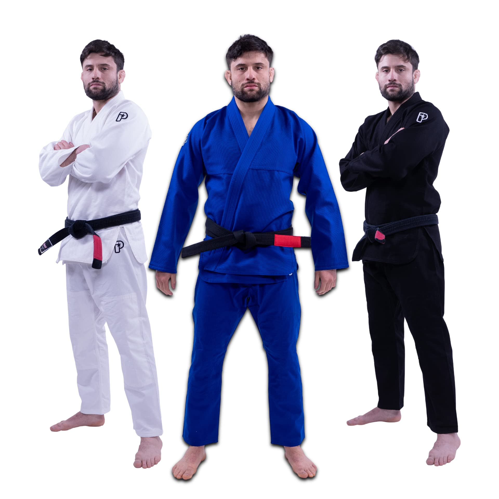 Progress Jiu Jitsu Academy Gi | Leichter BJJ Gi mit kostenlosem weißem Gürtel | BJJ Kimono für Damen und Herren | Durable Jiu Jitsu Gi, Blau, A0