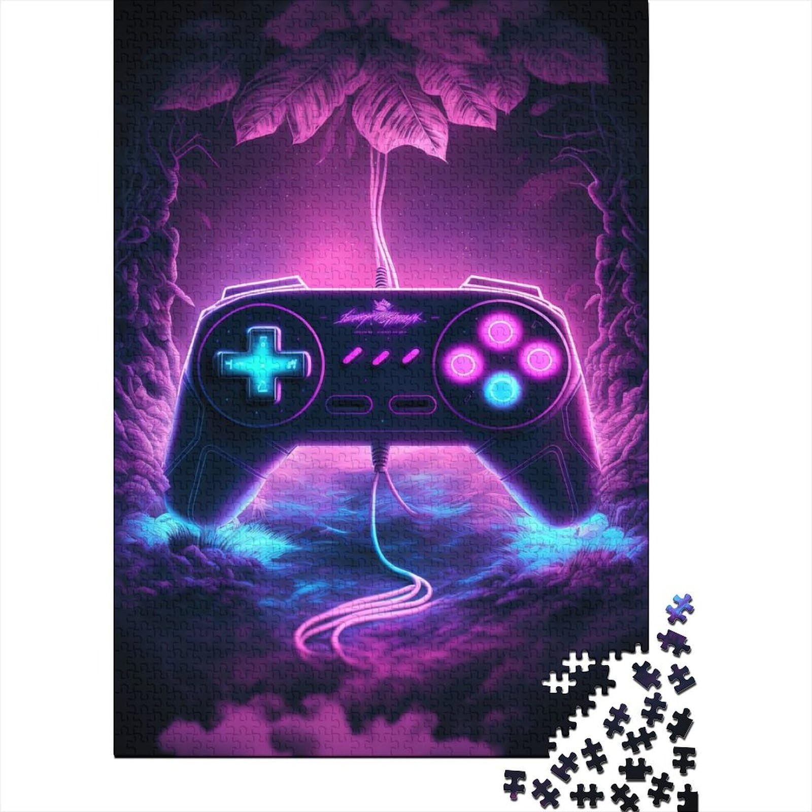 1000-teiliges Puzzle für Erwachsene und Teenager, Gaming-Controller, Holzpuzzle, Puzzles für Erwachsene und Teenager, nachhaltiges Puzzle für Erwachsene (Größe 29,53 x 19,69 Zoll)