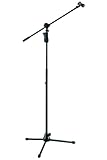 Hercules ms632b 2-in-1 boom microphone stand